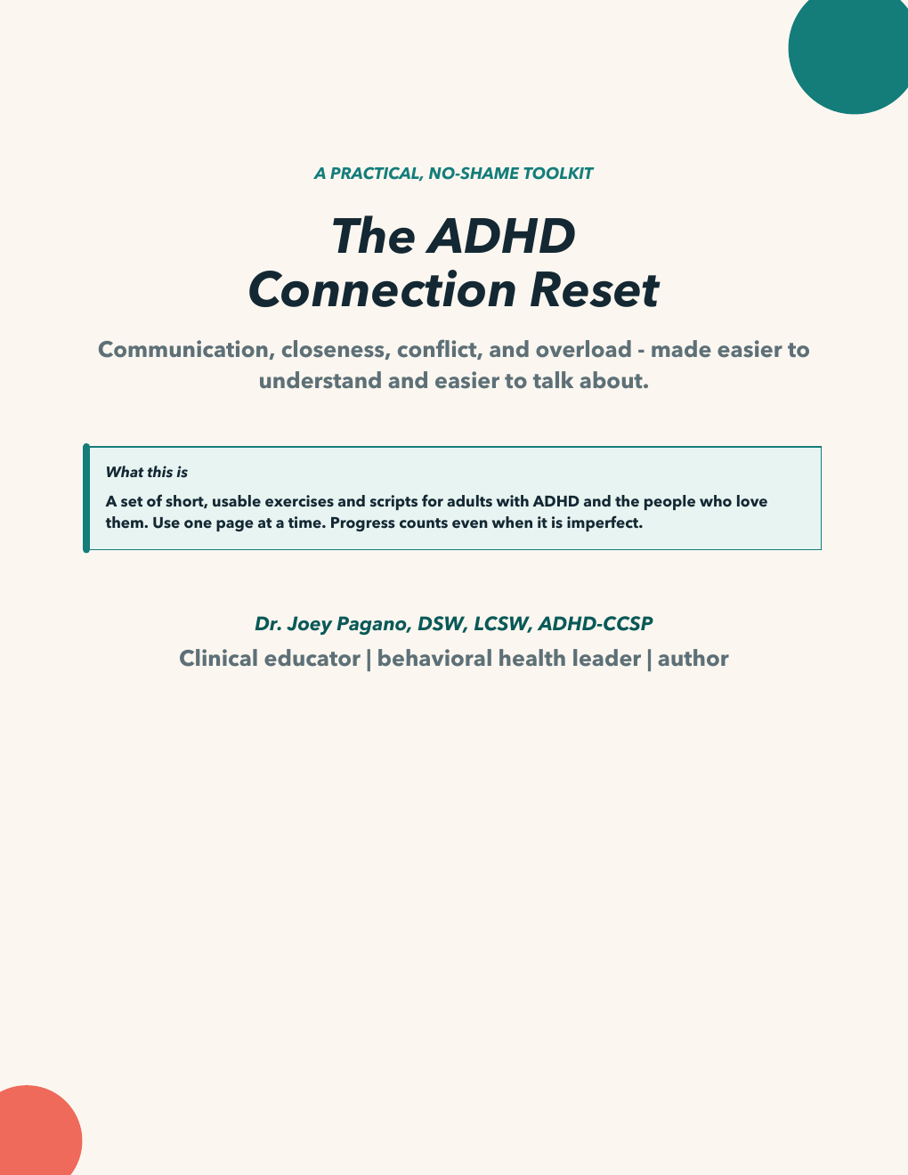 Cover of The ADHD Connection Reset