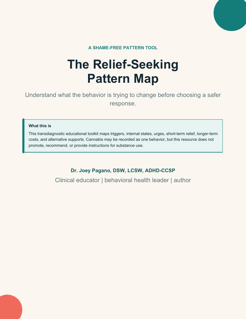 Cover of The Relief-Seeking Pattern Map