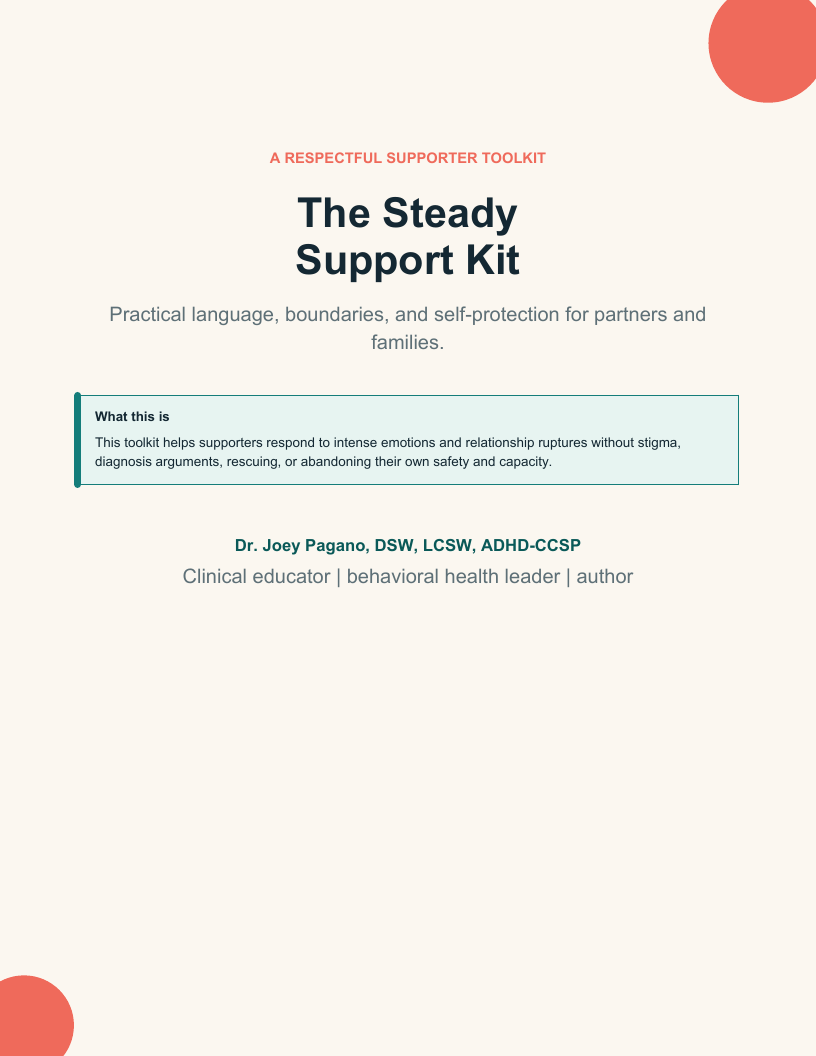 Cover of The Steady Support Kit